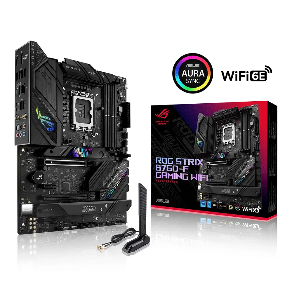 ASUS ROG STRIX B760-F GAMING WIFI, LGA1700, DDR5 Дънна платка