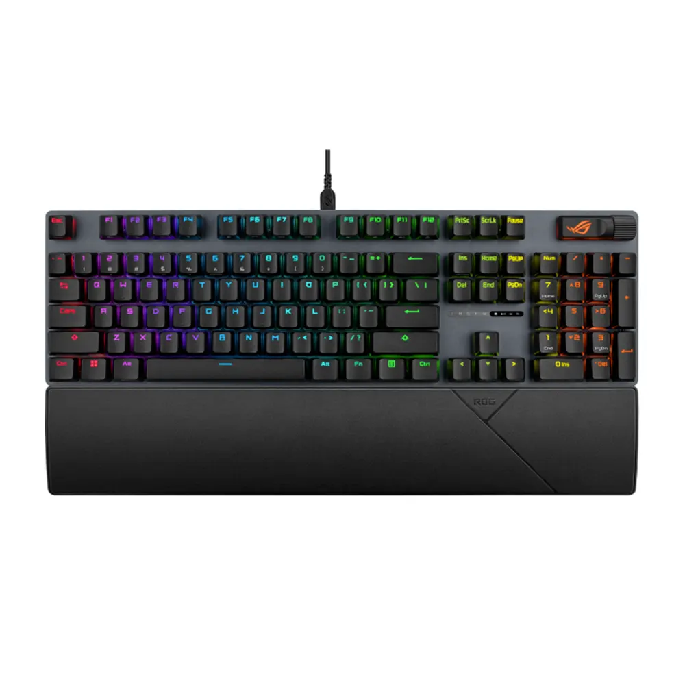 ASUS ROG Strix Scope II X Hot-Swappable Геймърска механична клавиатура с ROG NX Snow V2 суичове