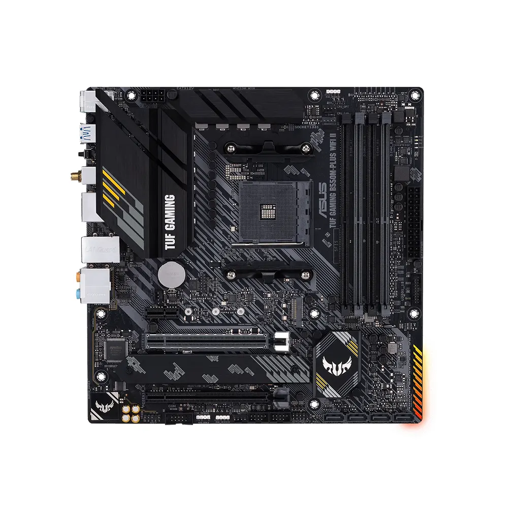 ASUS TUF GAMING B550M-PLUS WIFI II, AM4, DDR4, Wi-Fi 6 Дънна платка
