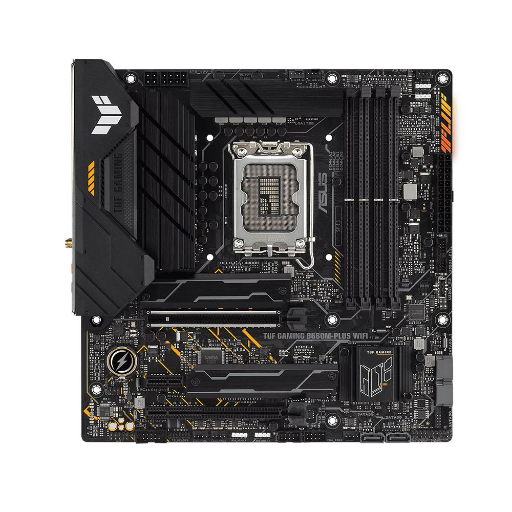 ASUS TUF GAMING B660M-PLUS WIFI, LGA 1700, DDR5, WIFI Дънна платка