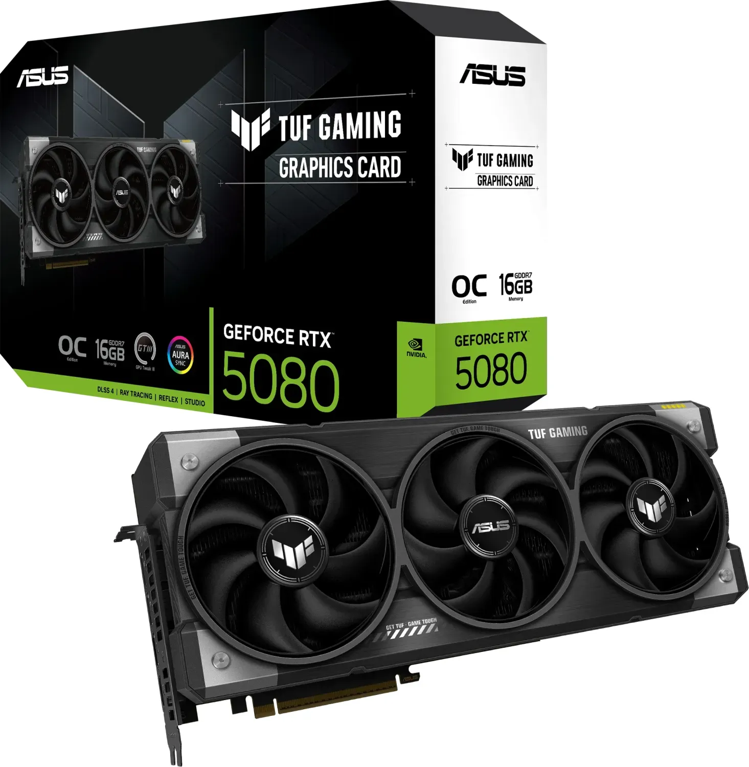 ASUS TUF Gaming GeForce RTX 5080 OC Edition, 16 GB GDDR7 Видео карта