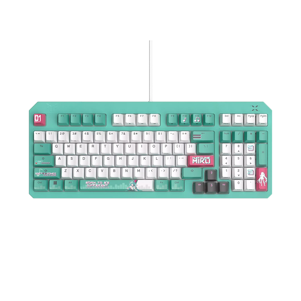 ASUS TUF Gaming K3 Gen II Hatsune Miku Edition Геймърска механична клавиатура с Оптично-Механични суичове