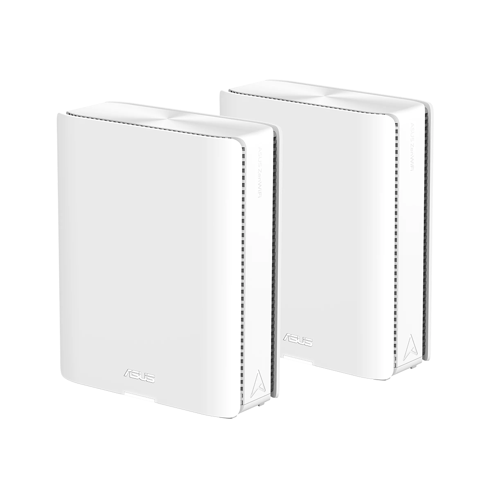 ASUS ZenWiFi BQ16 (2-Pack) BE25000 Quad-Band WiFi 7, AiMesh, White Mesh система