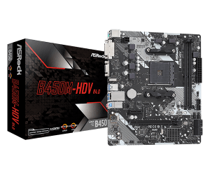 Дънна платка ASRock B450M HDV R4.0