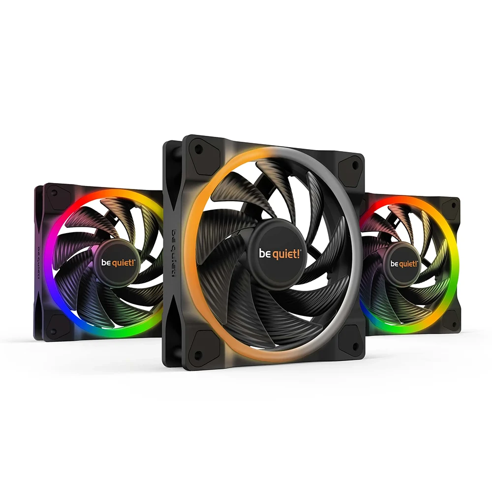be quiet! Light Wings 120mm PWM HS ARGB Black Комплект вентилатори (3 броя)