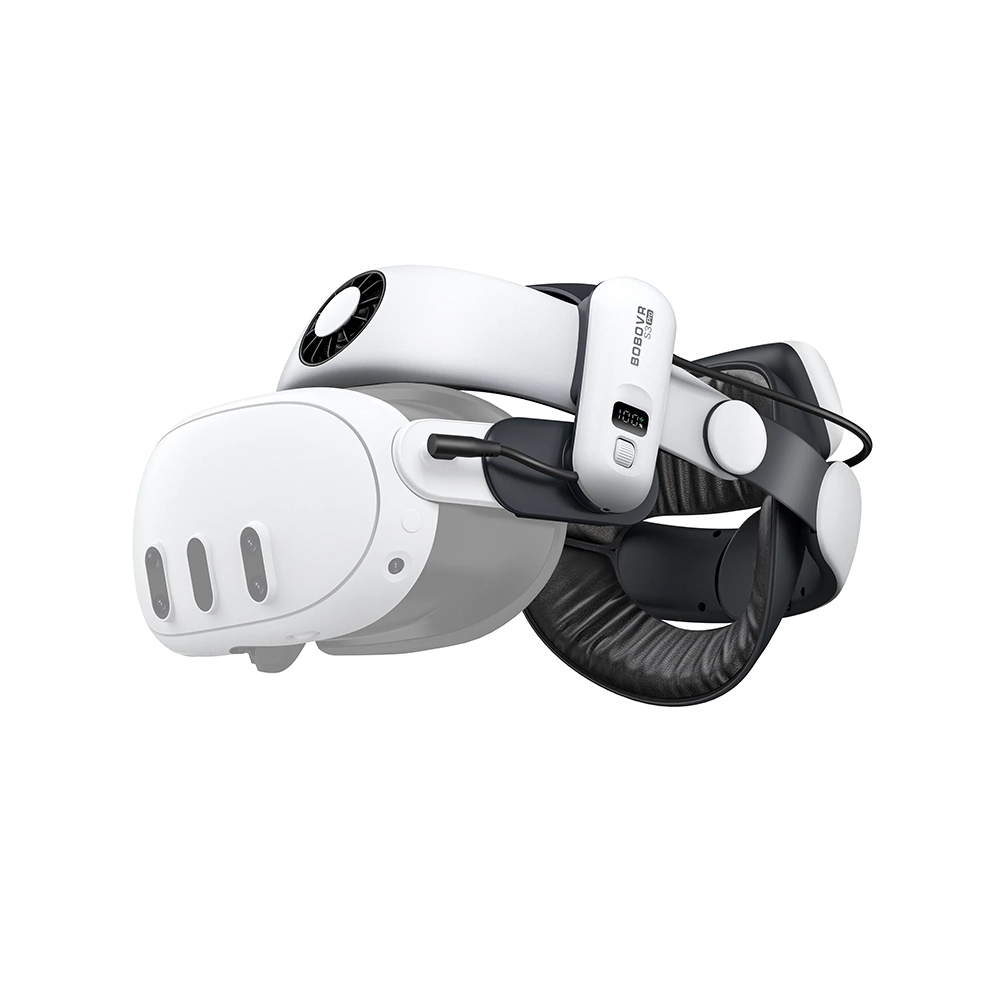 BOBOVR S3 Pro лента за глава с батерия B100 и вентилатор за Meta Quest 3/3S
