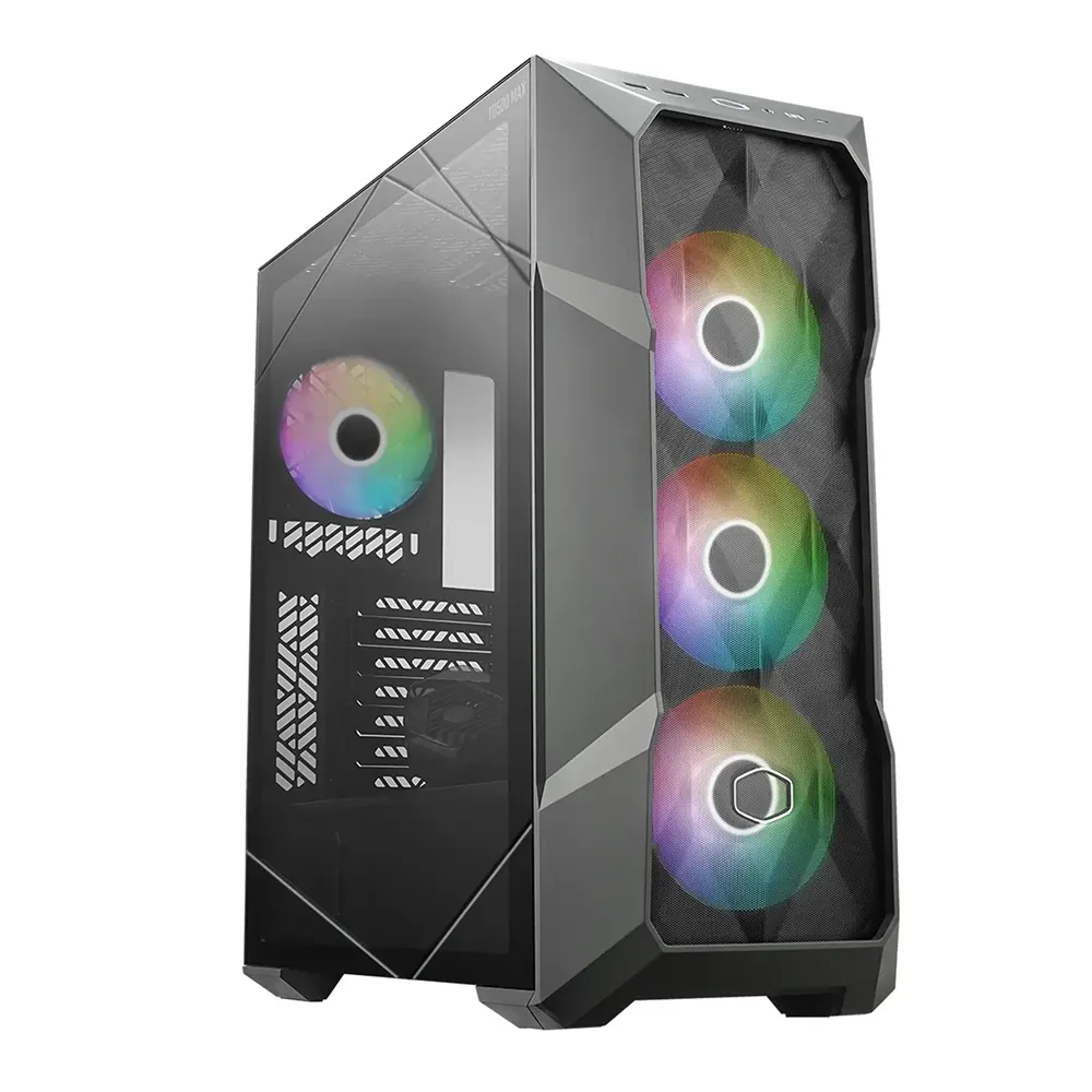 Cooler Master TD500 MAX Gun Metal Компютърна кутия с вграден 360 мм ML360 Atmos MAX радиатор и GXII Gold 850W ATX 3.0 захранване