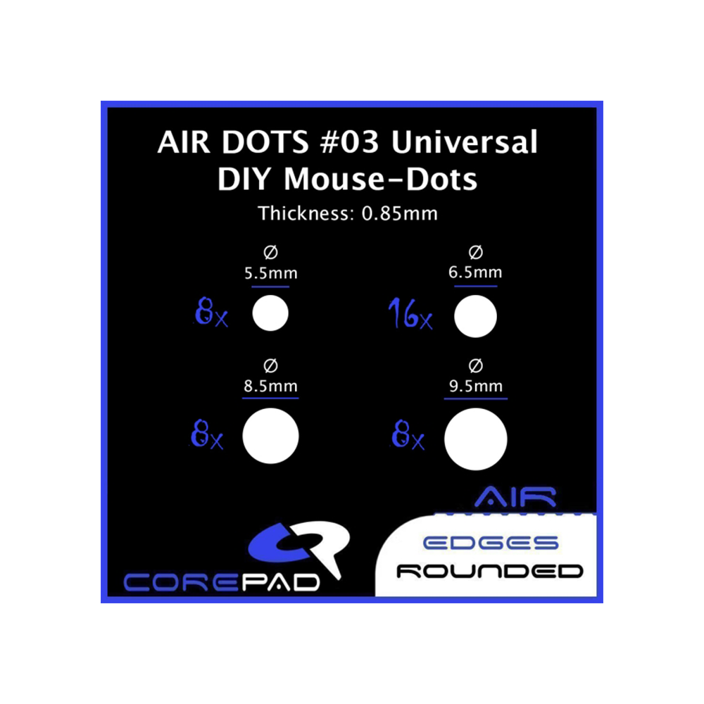 Corepad DOTS AIR #03 40 броя Универсални крачета за мишка