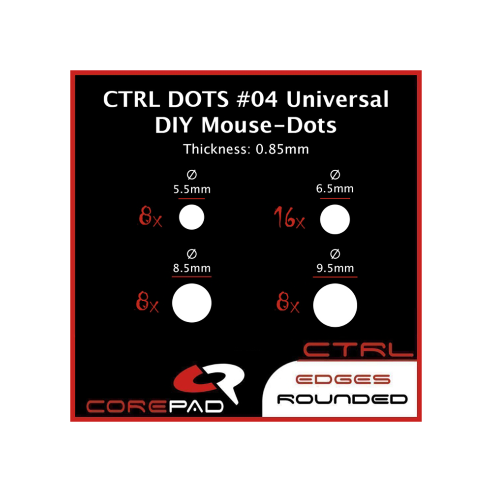 Corepad DOTS CTRL #04 40 броя Универсални крачета за мишка