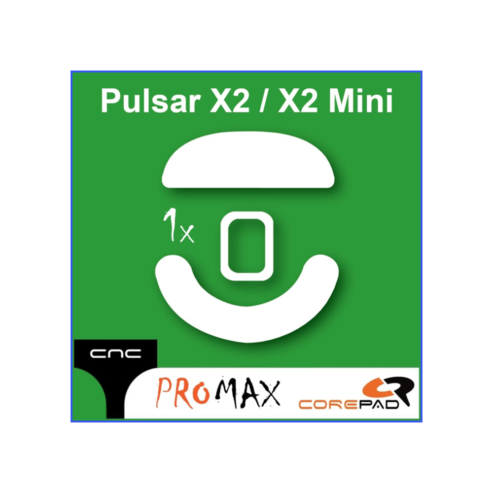 Corepad Skatez CNC milled PRO MAX M245 Крачета за мишка Pulsar X2 / X2V2 / X2V3 / X2A / X2H серия