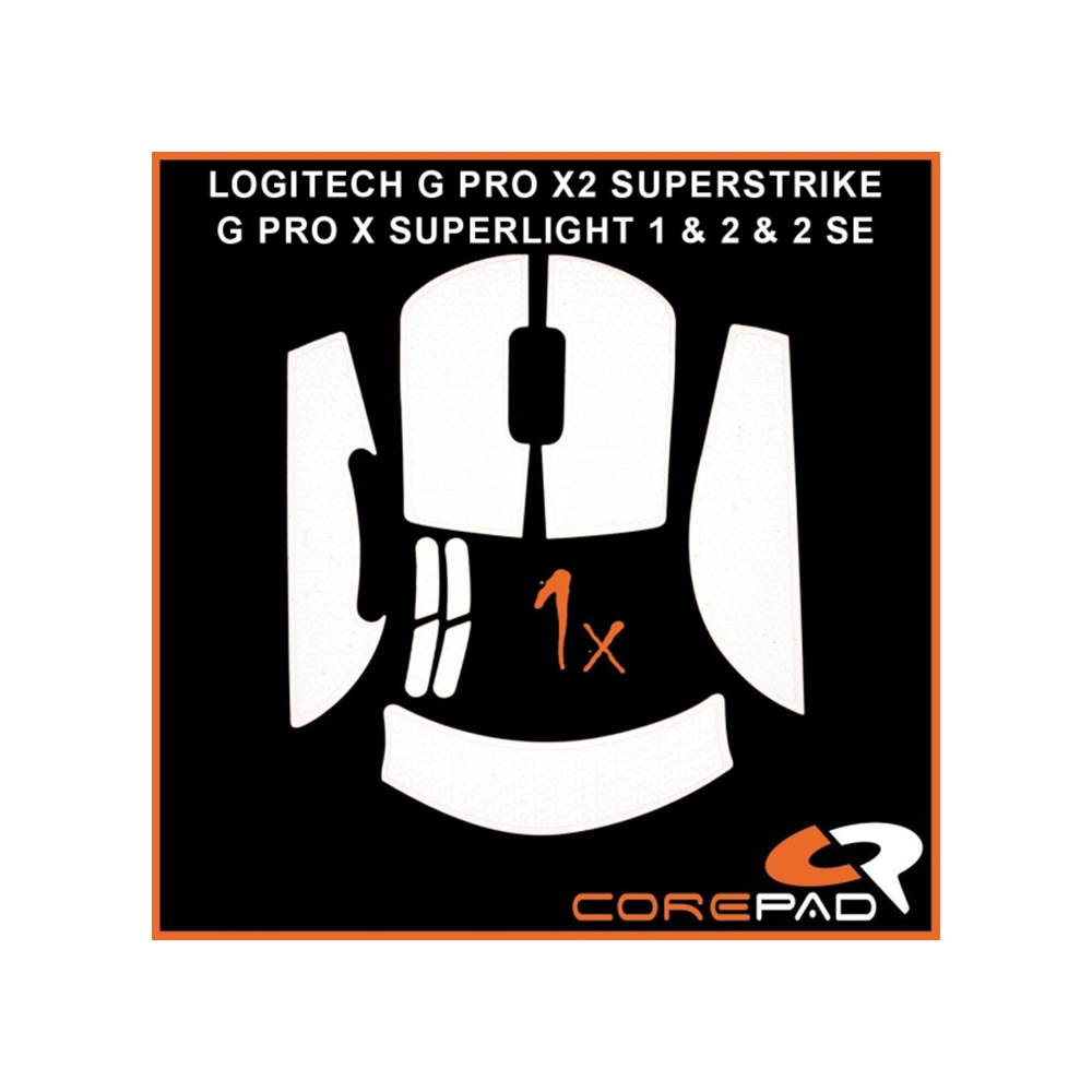 Corepad Soft Grips #702 White за Logitech G PRO X2 SUPERSTRIKE / X3 SUPERSTRIKE / G PRO X SUPERLIGHT 1/2 / G PRO X SUPERLIGHT 2 SE Грип ленти