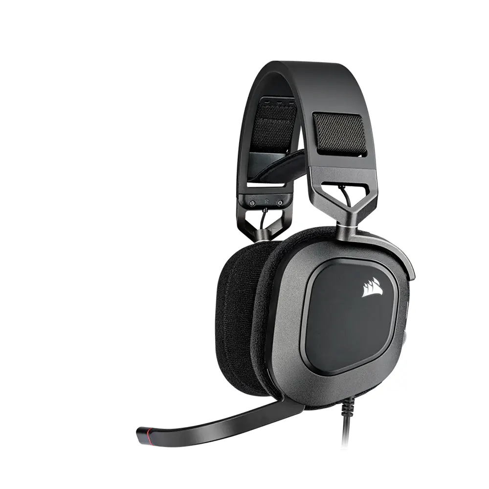 Corsair HS80 RGB Carbon Геймърски слушалки с микрофон