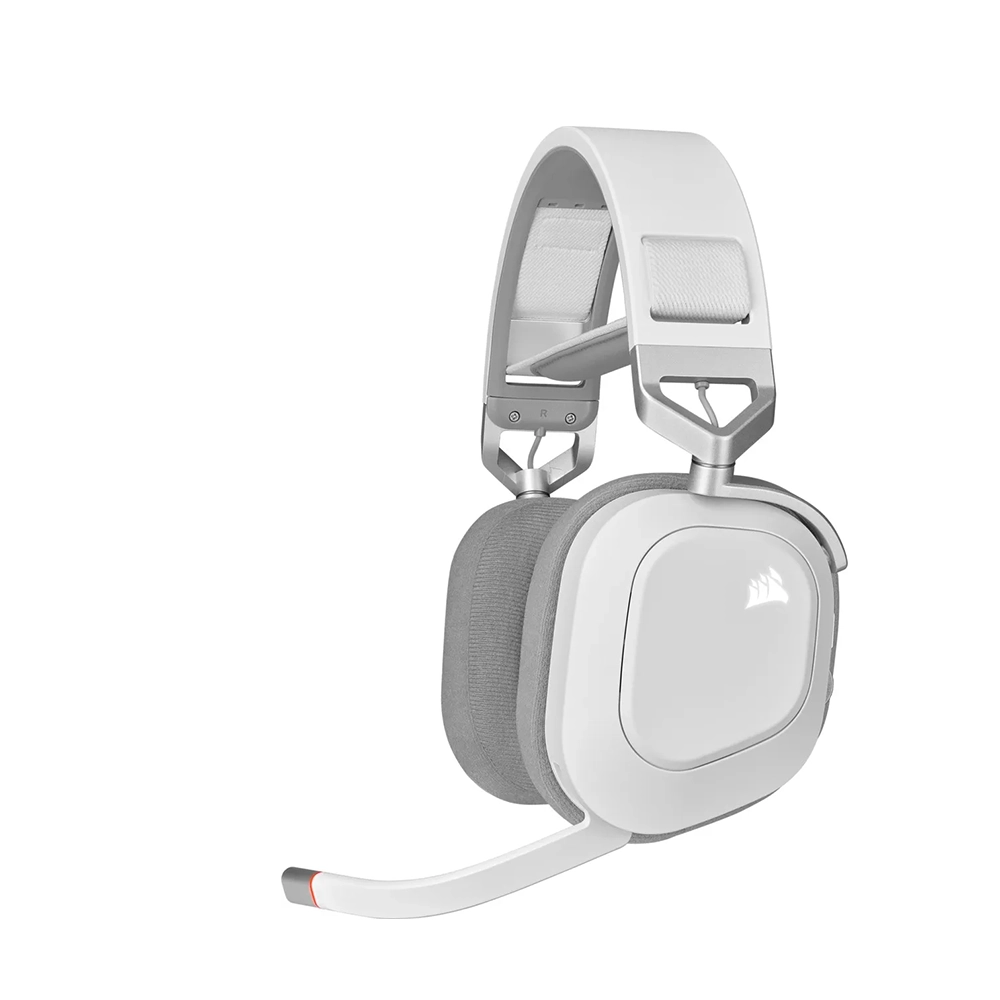 Corsair HS80 RGB White Безжични геймърски слушалки с микрофон