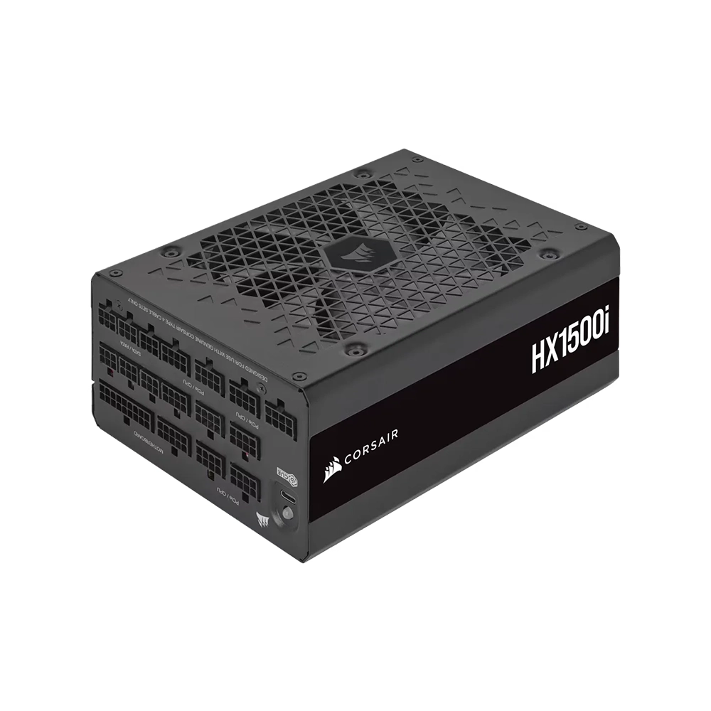 Corsair HX1500i 1500W, 80 Plus Platinum, Модулно, PCIe Gen 5.0, ATX 3.1 Захранване за компютър