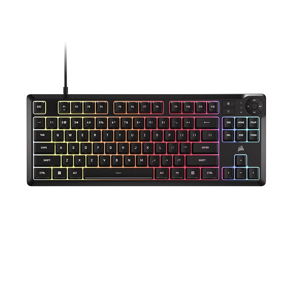 Corsair K55 CORE TKL RGB Геймърска мембранна клавиатура