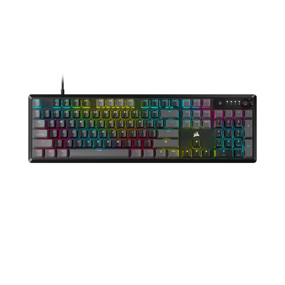 Corsair K70 Core RGB Carbon Gray Full-Size 100% Геймърска механична клавиатура с Corsair MLX Red linear суичове