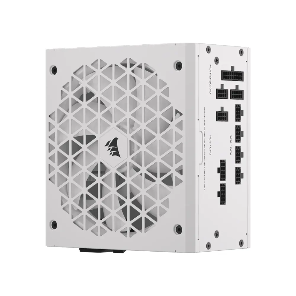 Corsair RM750x Shift White Series, 750W, 80 Plus Gold, Fully Modular Захранване за компютър