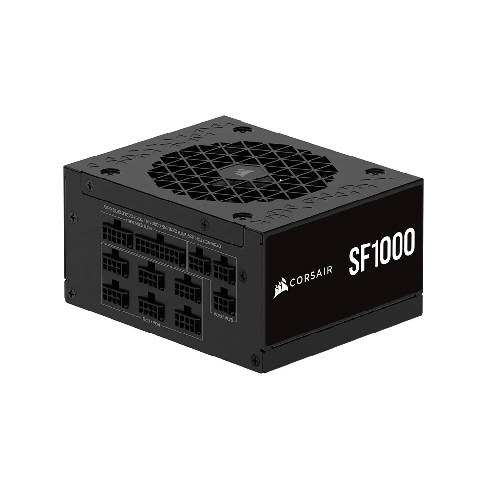 Corsair SF1000 2024 1000W, 80 Plus Platinum, Модулно, PCIe Gen 5.1, ATX 3.1 Захранване за компютър