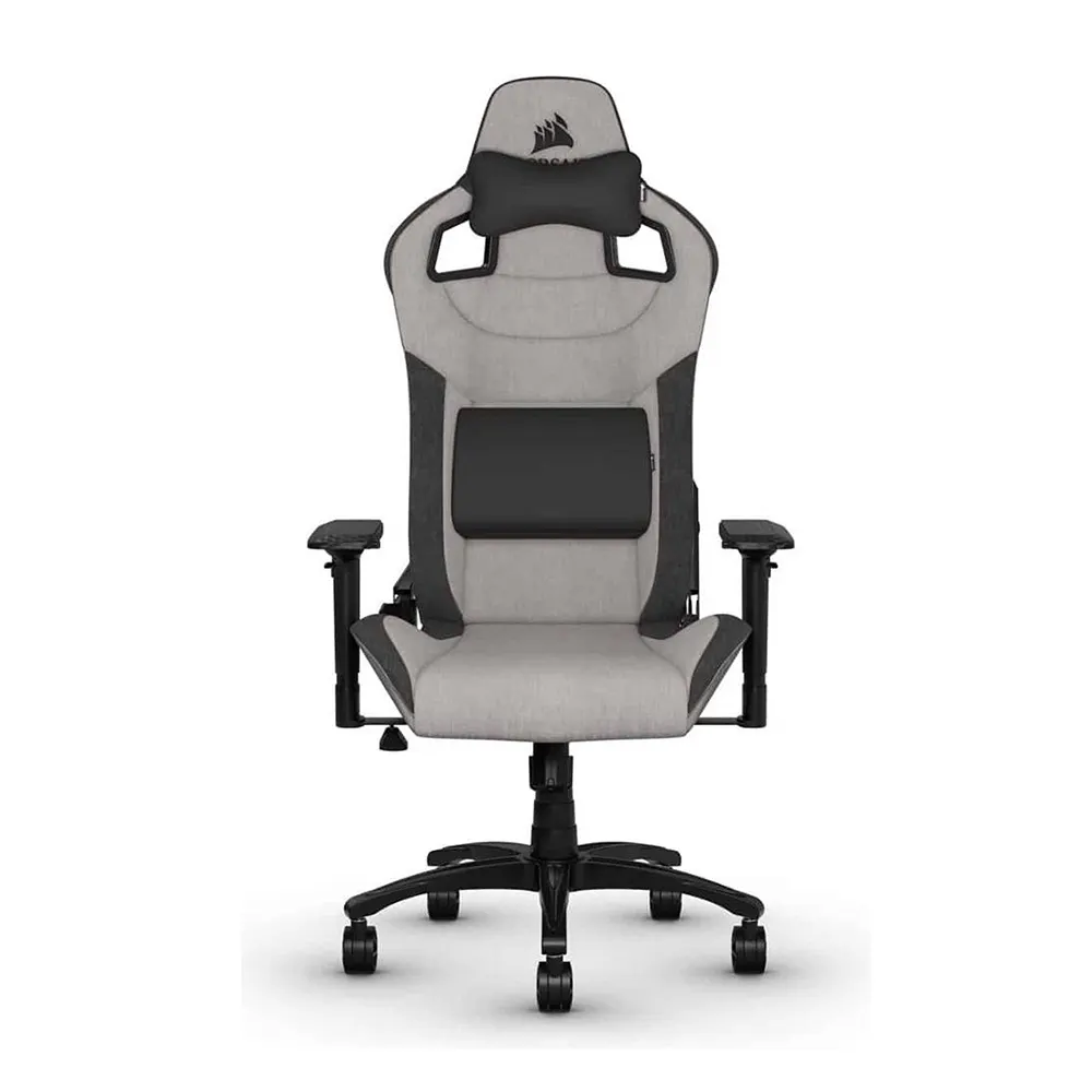 Corsair T3 Rush Fabric 2023 Grey/Charocal Ергономичен геймърски стол