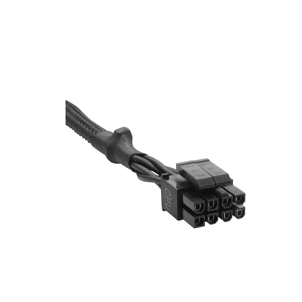 Corsair Type 4 Sleeved Black 8-pin (4+4) ATX12V / EPS12V Модулен захранващ кабел за процесор