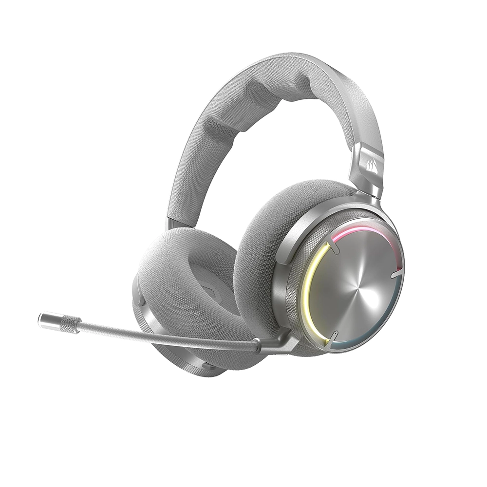 Corsair Virtuoso Max Wireless Silver Геймърски безжични слушалки с микрофон