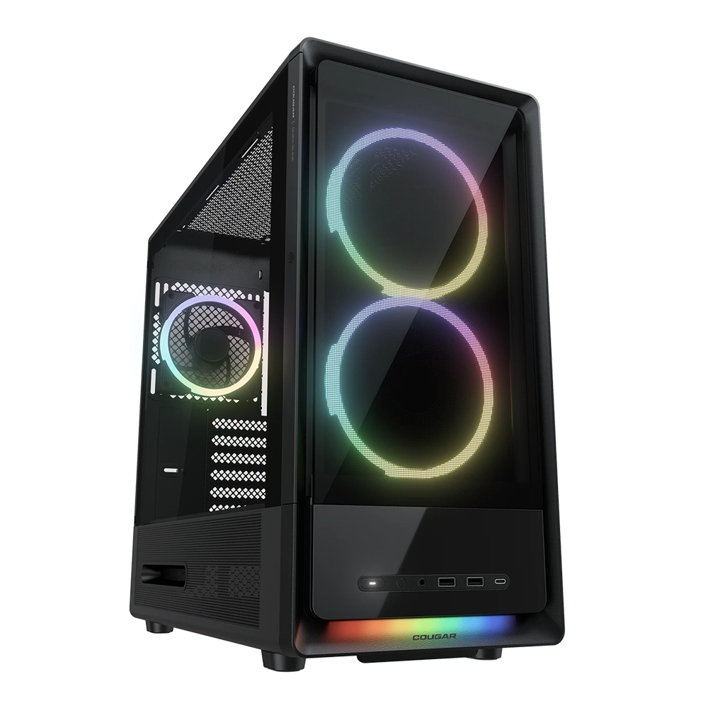 Cougar DUOAIR RGB Black Компютърна кутия