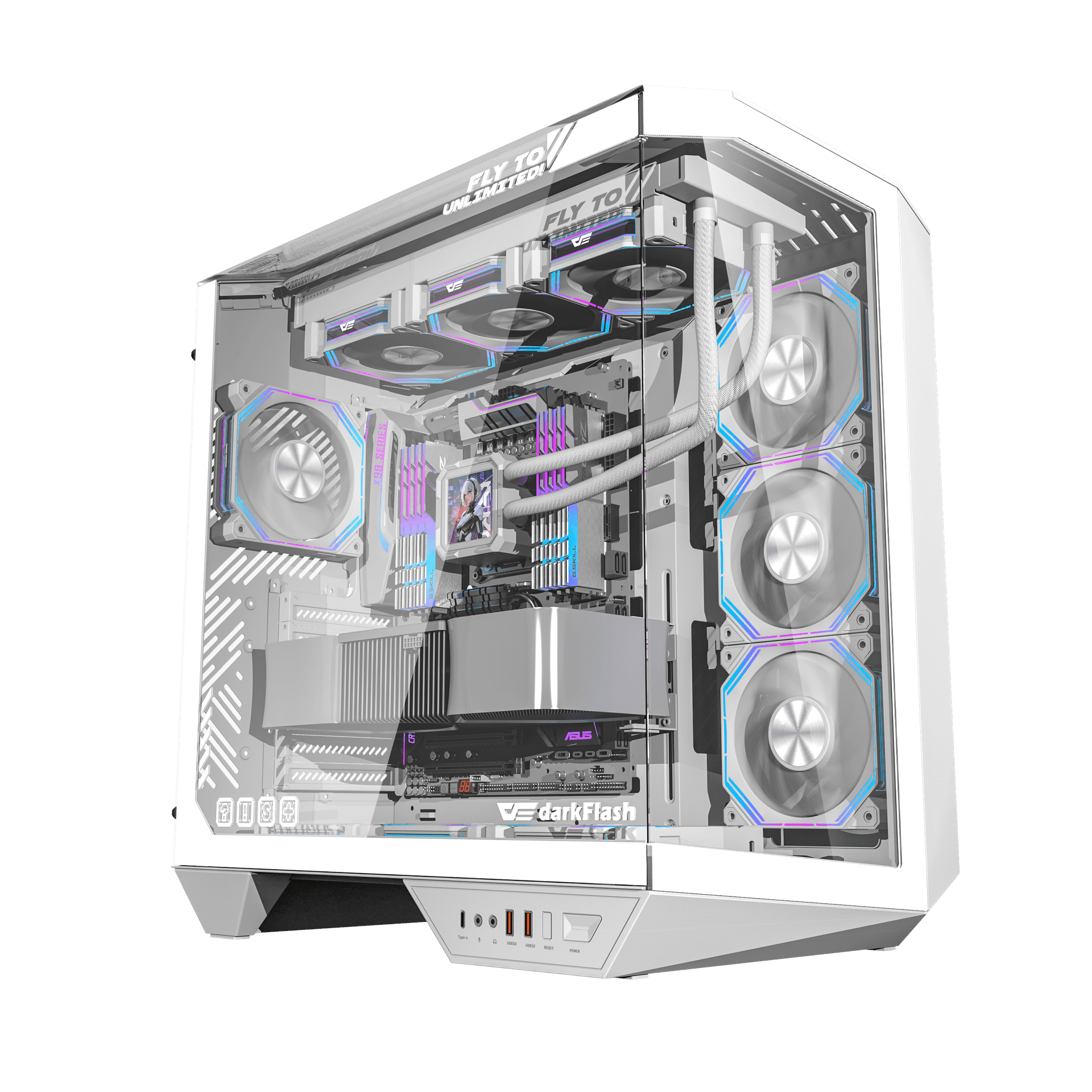 darkFlash DY470 White Компютърна кутия