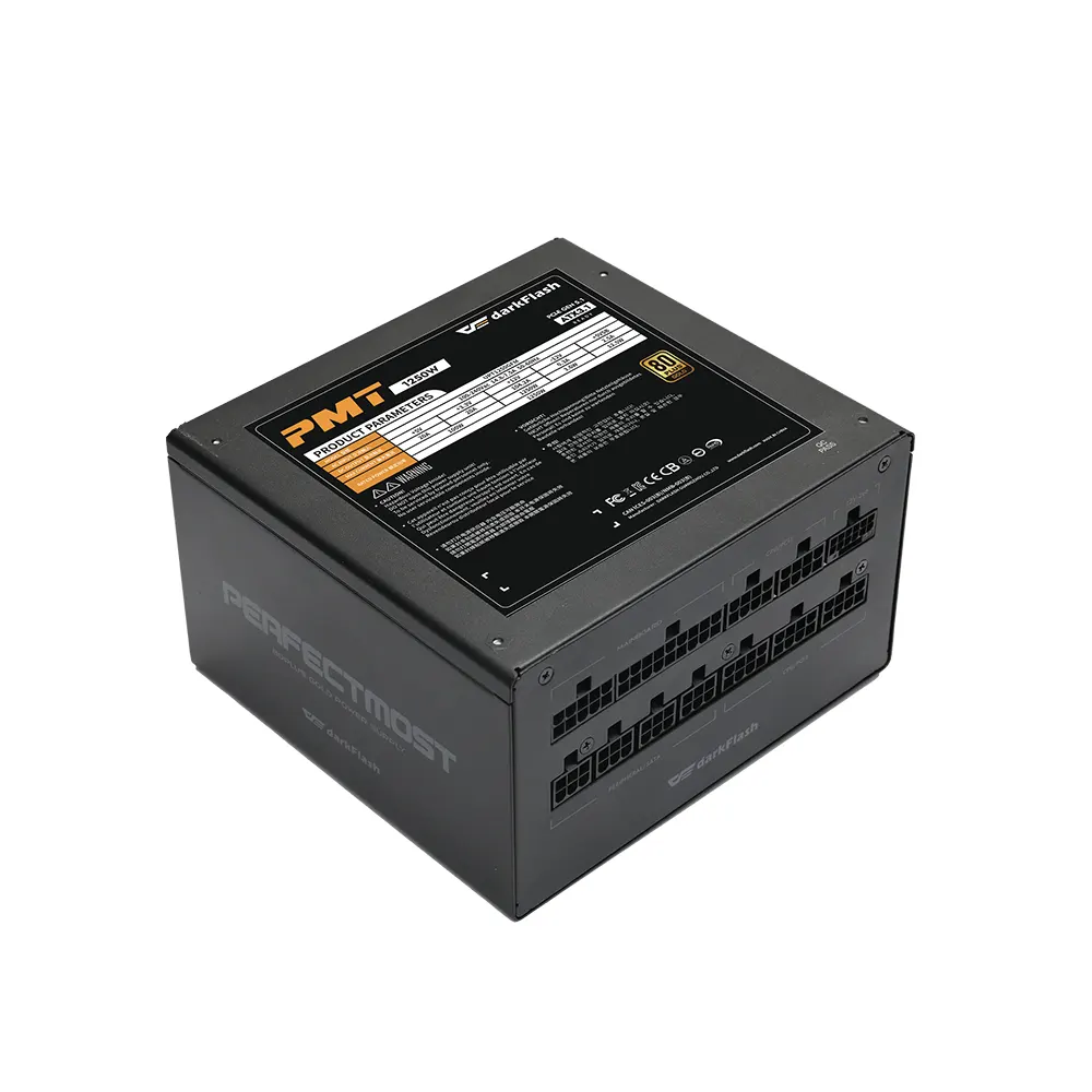 darkFlash PMT1250 A3 1250W, 80 Plus Gold, Модулно, PCIe Gen 5.1, ATX 3.1 Захранване за компютър