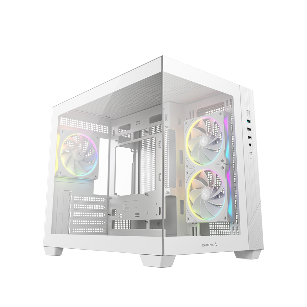 DeepCool CG330 3F WH ARGB White Компютърна кутия