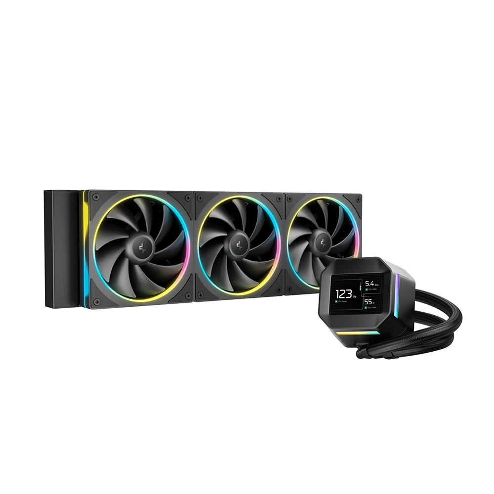 DeepCool LM360 360mm ARGB Black AIO Воден охладител за процесор