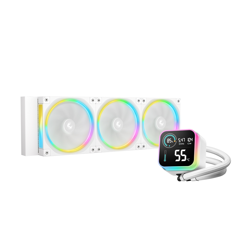 DeepCool LQ360 ULTRA ARGB WH 360mm White AIO Воден охладител за процесор