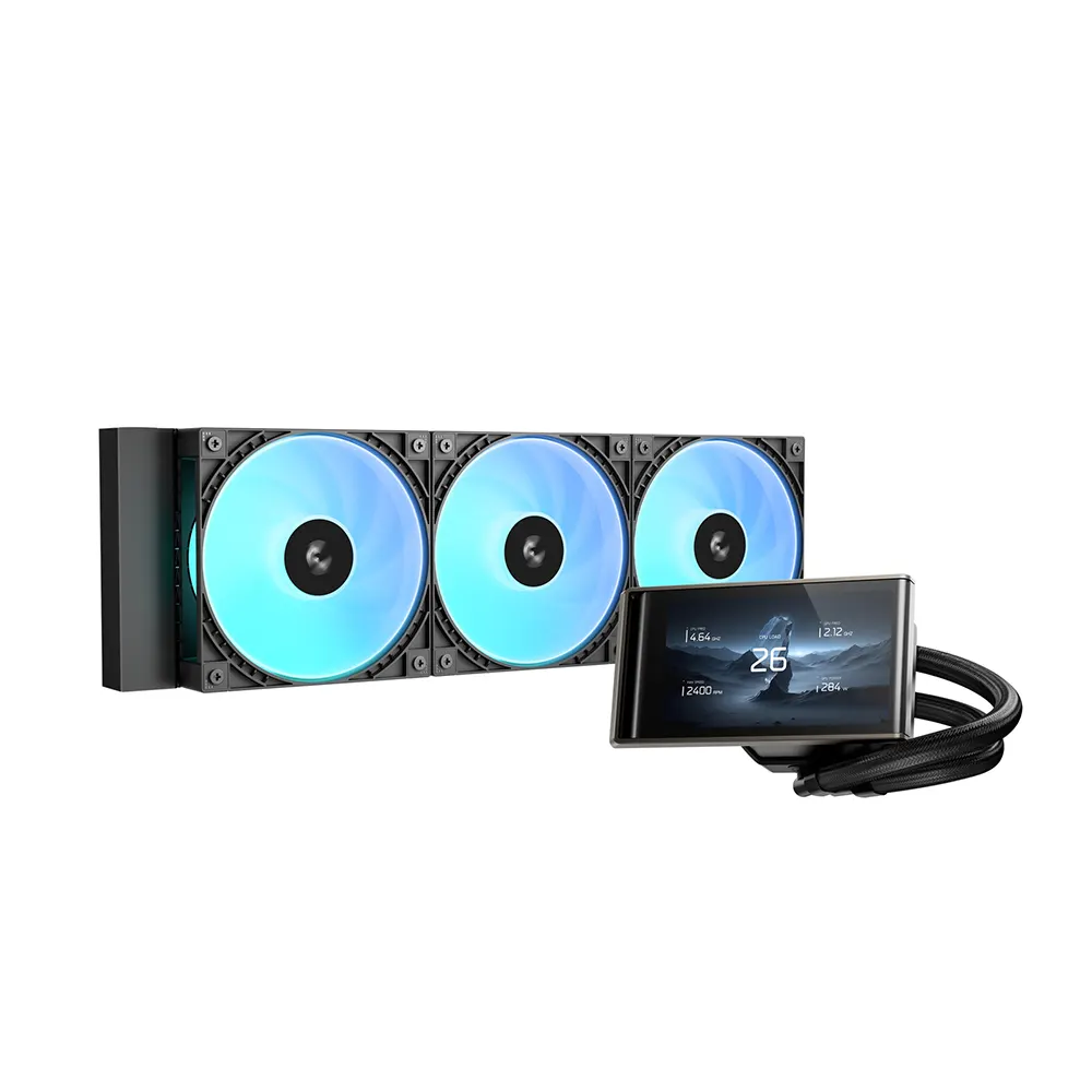 DeepCool LT360 VISION 360mm ARGB Black AIO Воден охладител за процесор