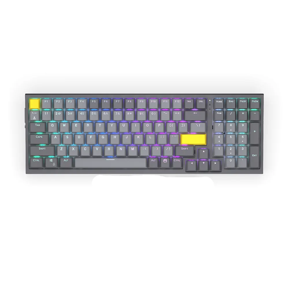 Endorfy Celeris 1800 Hot-swappable Безжична геймърска механична клавиатура с Endorfy Yellow by Gateron суичове