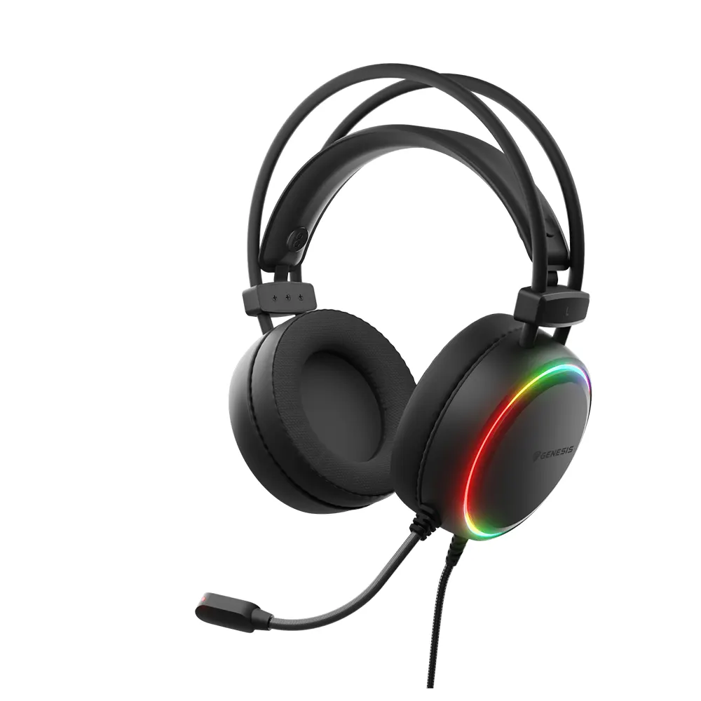 Genesis Neon 613 G2 Black RGB Геймърски слушалки с микрофон