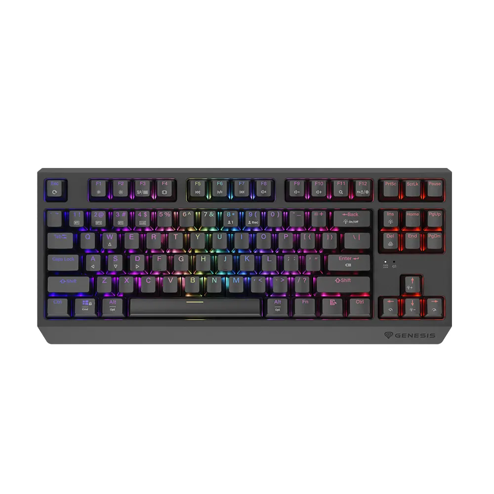 Genesis Thor 230 TKL Wireless Hot-Swappable Black Безжична геймърска механична клавиатура с Outemu Panda суичове