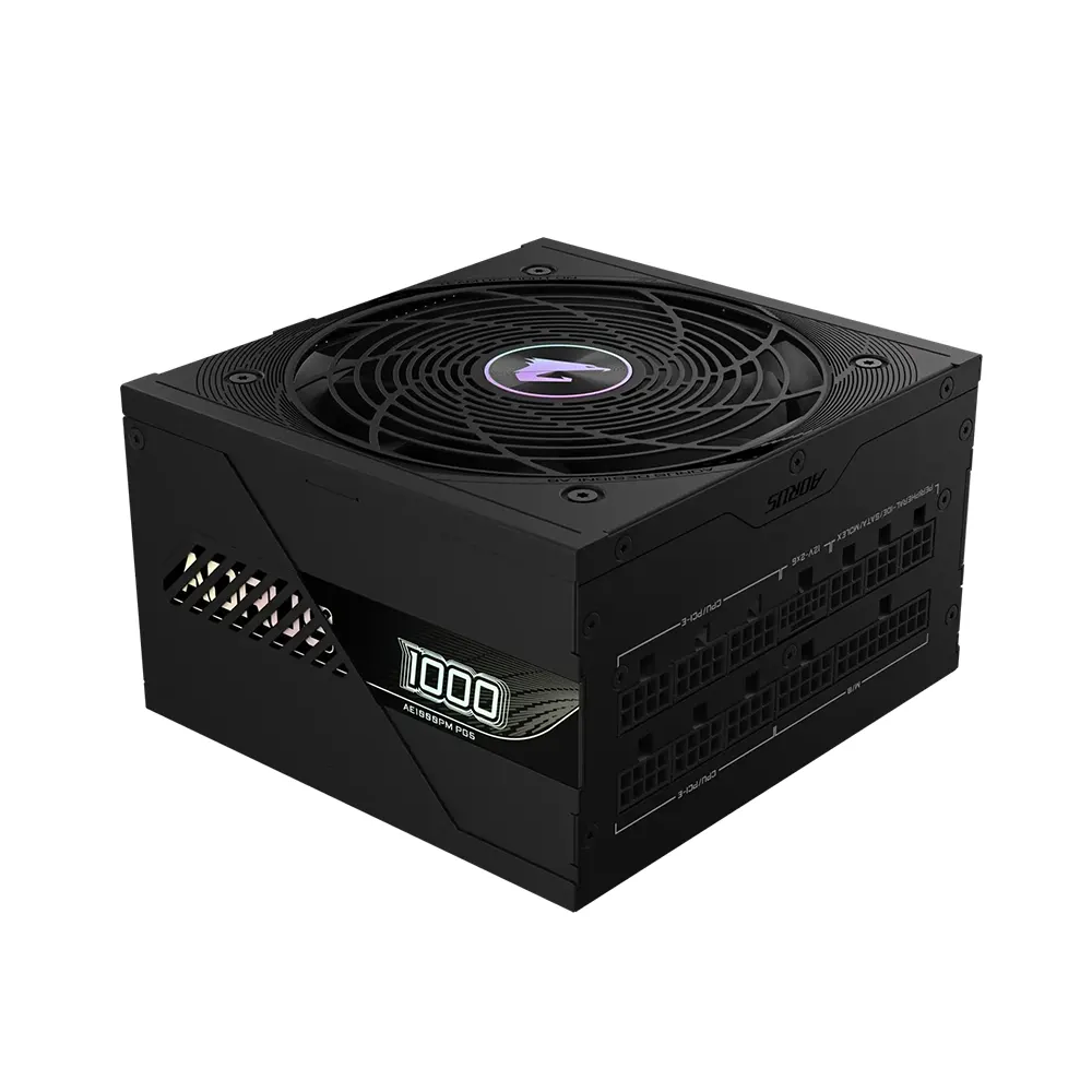 Gigabyte AORUS ELITE P1000W 1000W, 80 Plus Platinum, Напълно модулно, PCIe Gen 5.0, ATX 3.1 Захранване за компютър