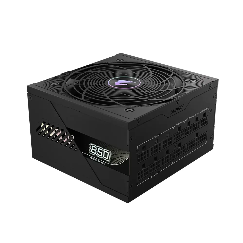Gigabyte AORUS ELITE P850W 850W, 80 Plus Platinum, Напълно модулно, PCIe Gen 5.1, ATX 3.1 Захранване за компютър