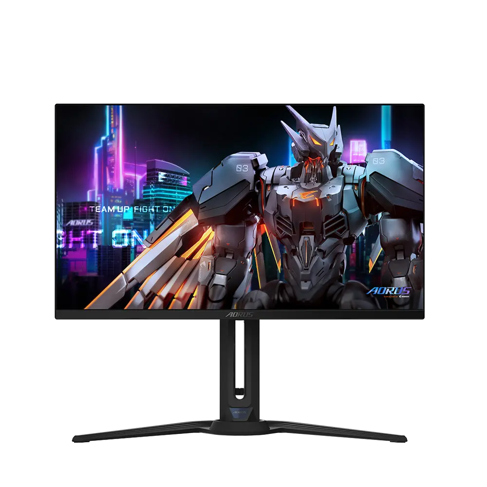 Gigabyte AORUS FO27Q2 27, QD-OLED, 240Hz, 0.03ms, 2K QHD (2560 x 1440), Vesa ClearMR 13000, DisplayHDR True Black 400 Геймърски монитор