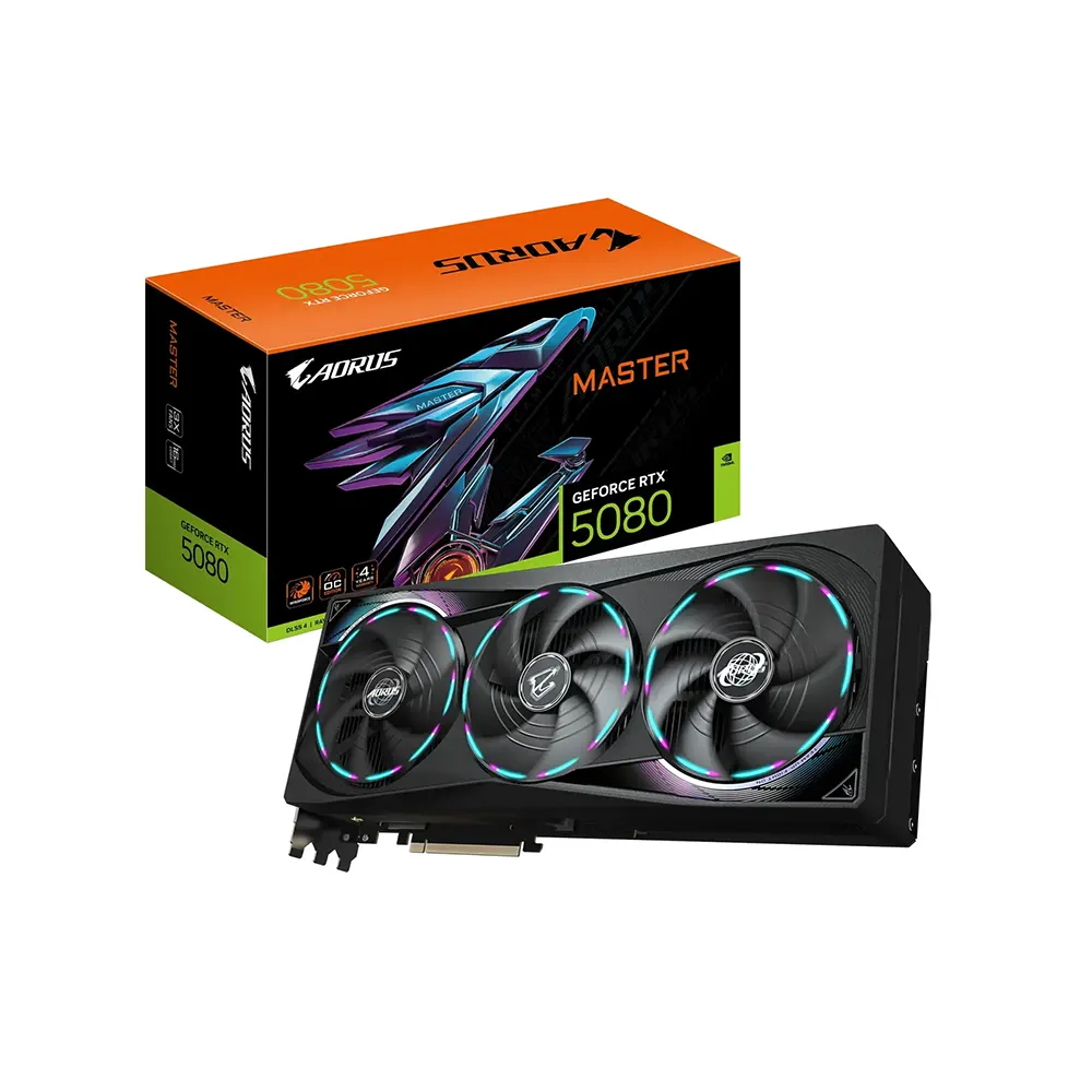 Gigabyte AORUS GeForce RTX 5080 MASTER, 16GB GDDR7 Видео карта