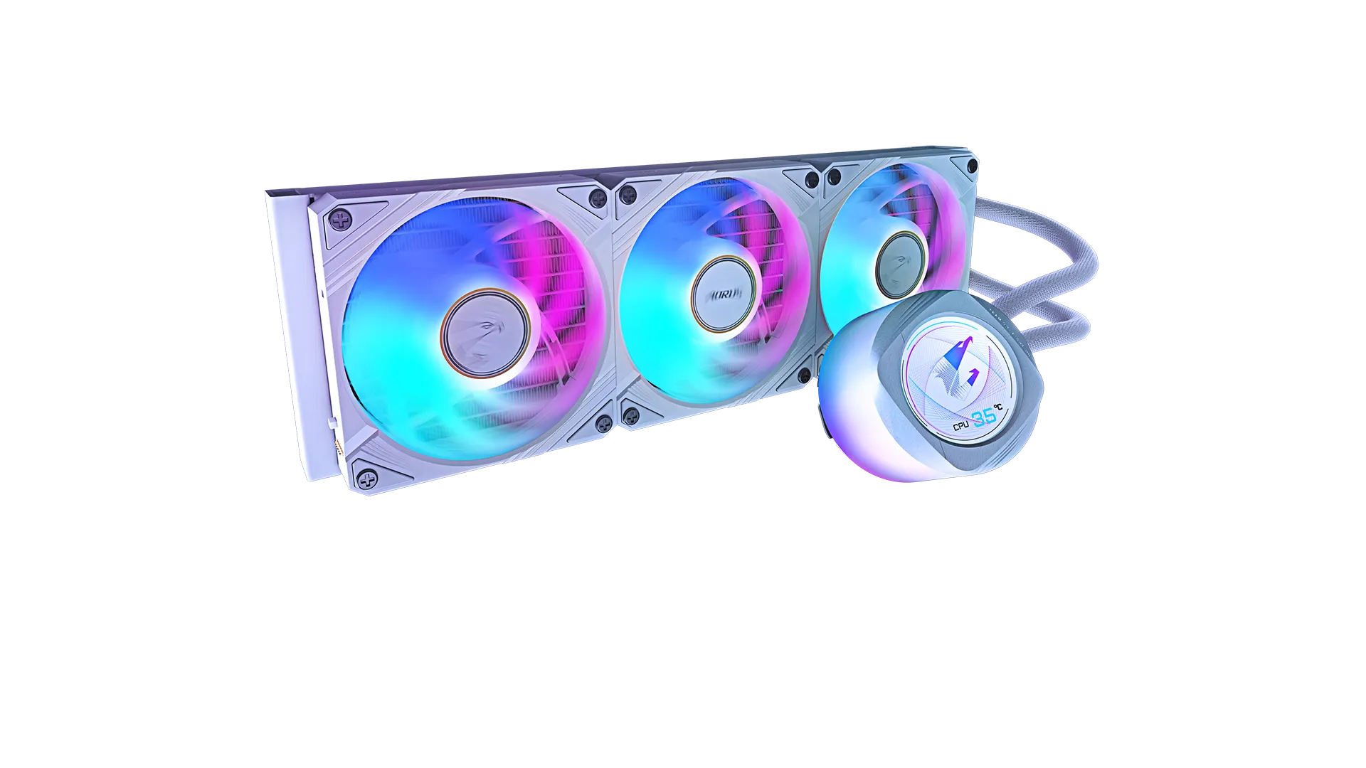 Gigabyte AORUS WATERFORCE X II 360 ICE A-RGB White AIO Воден охладител за процесор