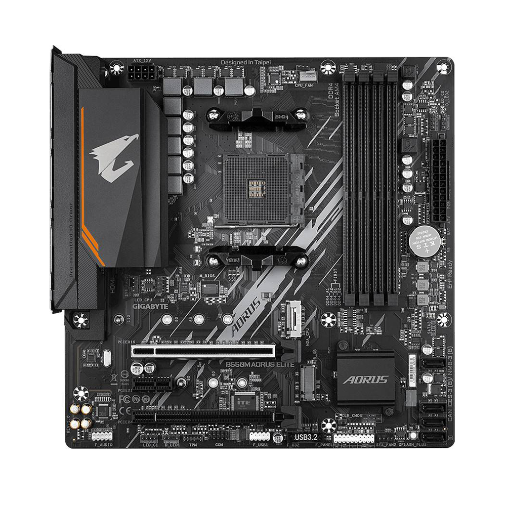 Gigabyte B550M AORUS ELITE, AM4, DDR4 Дънна платка