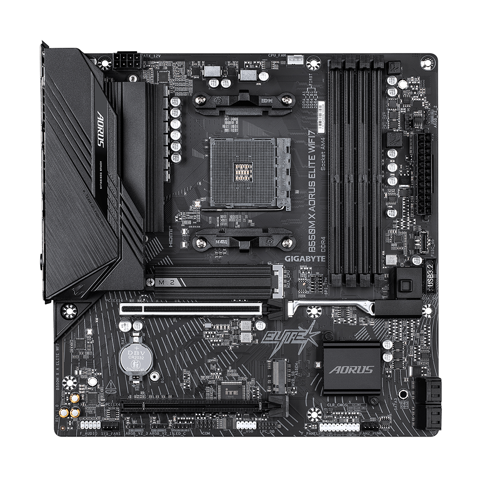 Gigabyte B550M X AORUS ELITE WIFI7, AM4, DDR4, Wi-Fi 7 Дънна платка