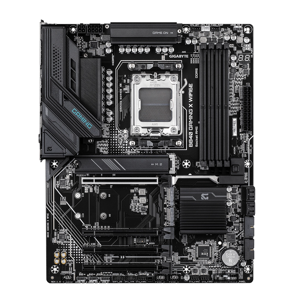 Gigabyte B840 GAMING X WIFI6E, AM5, DDR5, Wi-Fi 6E, 2.5GbE Дънна платка