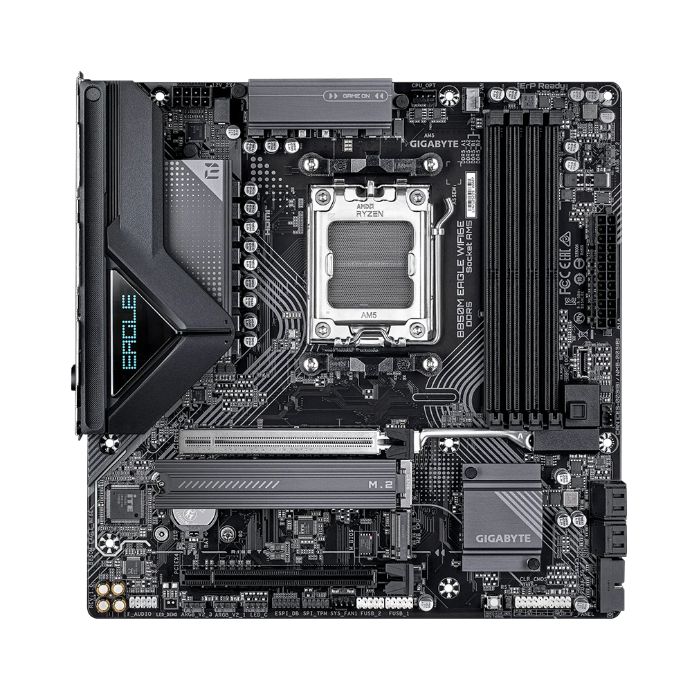Gigabyte B850M EAGLE WF6E, AM5, DDR5, Wi-Fi 6E Дънна платка