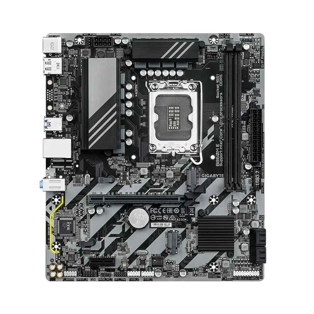Gigabyte B860M E, LGA1851, DDR5 Дънна платка