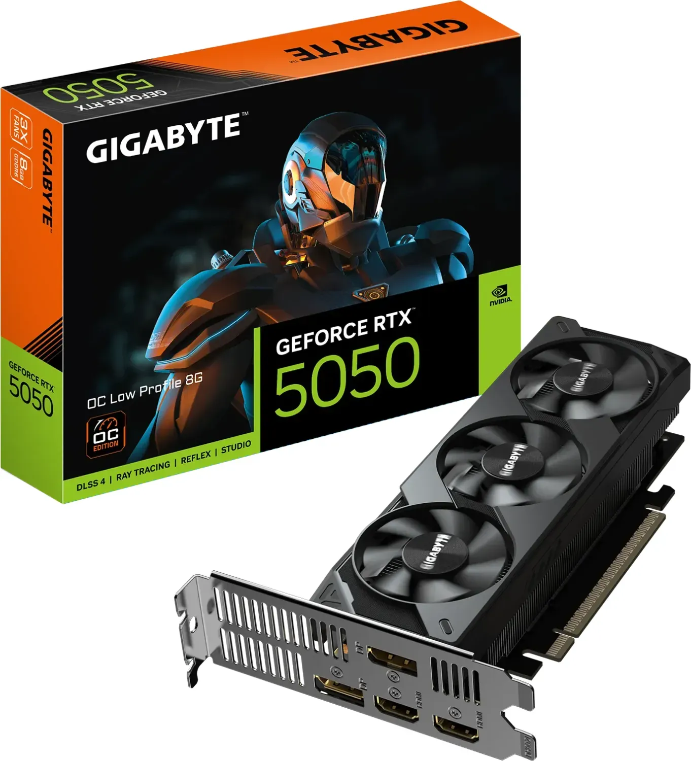 Gigabyte GeForce RTX 5050 OC Low Profile 8G, 8GB GDDR6 Видео карта