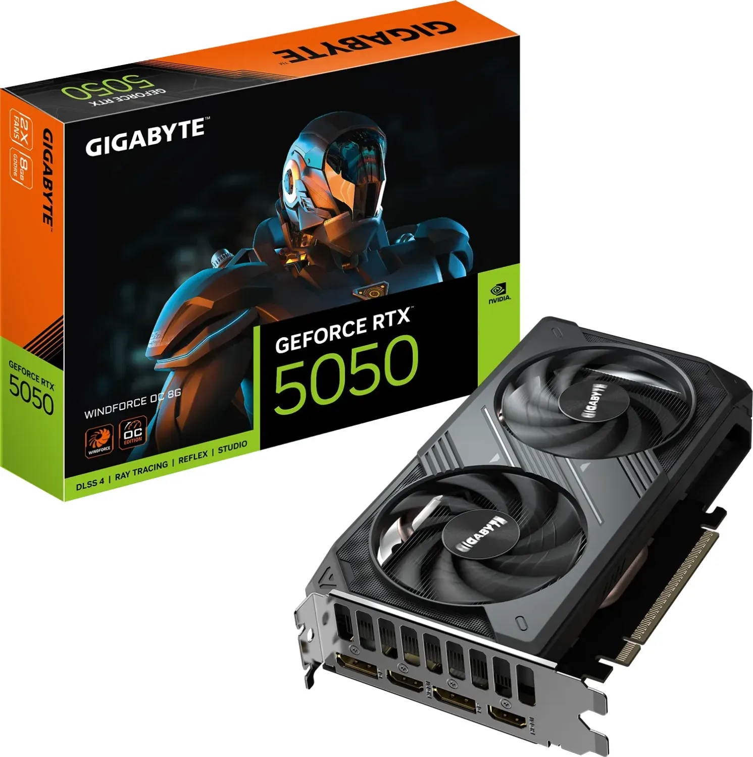 Gigabyte GeForce RTX 5050 WINDFORCE OC 8G, 8GB GDDR6 Видео карта