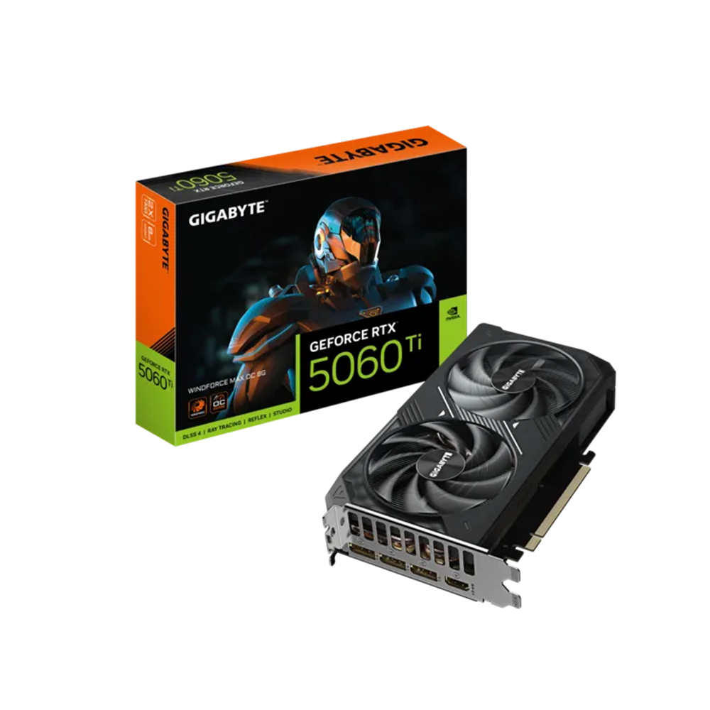 Gigabyte GeForce RTX 5060 Ti WINDFORCE MAX OC Black 8 GB GDDR7 Видео карта