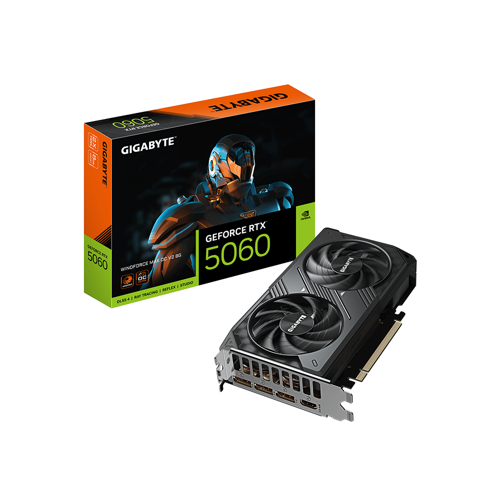 Gigabyte GeForce RTX 5060 WINDFORCE MAX OC V2 Black 8 GB GDDR7 Видео карта
