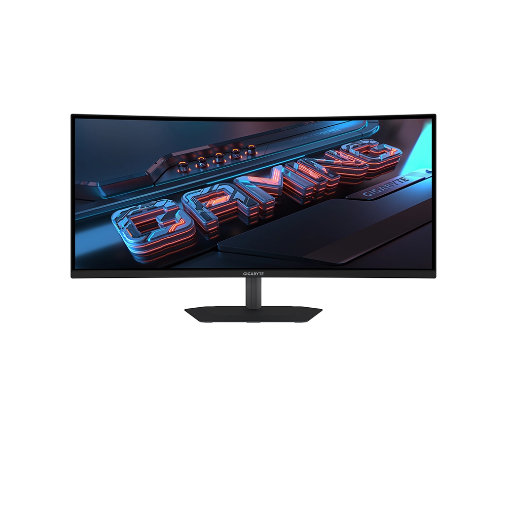 GIGABYTE GS34WQC 34" VA, 120Hz (OC 135Hz), 1ms, 21:9 Ultra Wide QHD (3440 x 1440), AMD FreeSync Premium, HDR Ready, 1500R Извит геймърски монитор